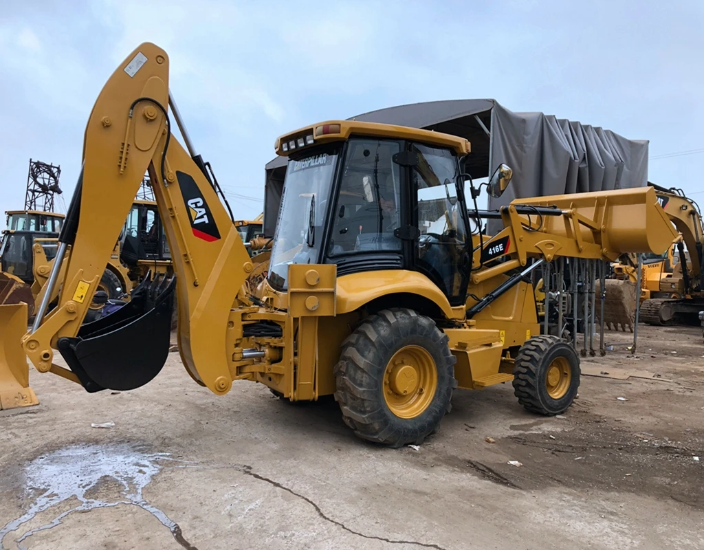Cargador de retroexcavadora cat416e Многофункциональная Защита от лопаты при загрузке Cargadores segunda mano a la venta