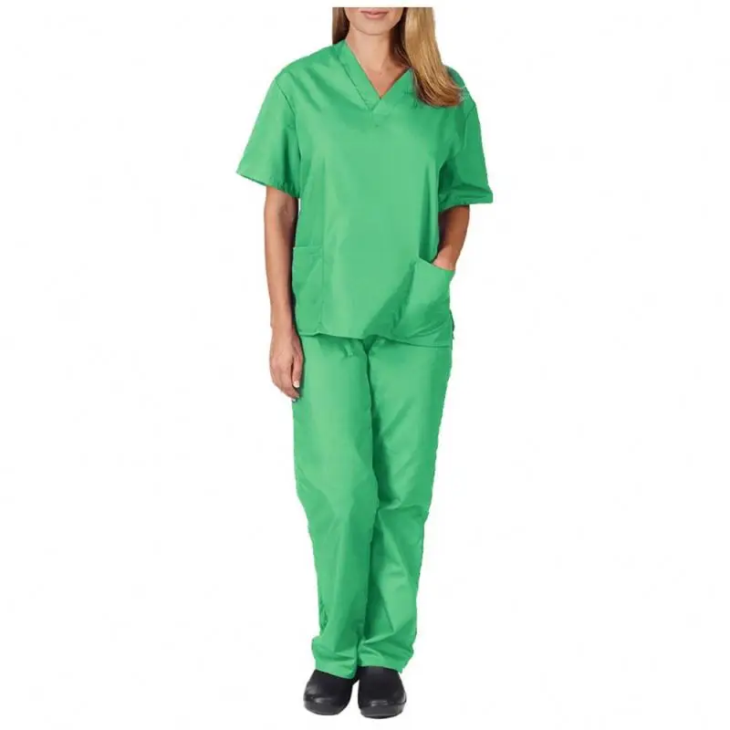 2024 medical scrub uniform unisex medical doctor nurse hospital suit tops long pants generously cut for a comfortable fit
