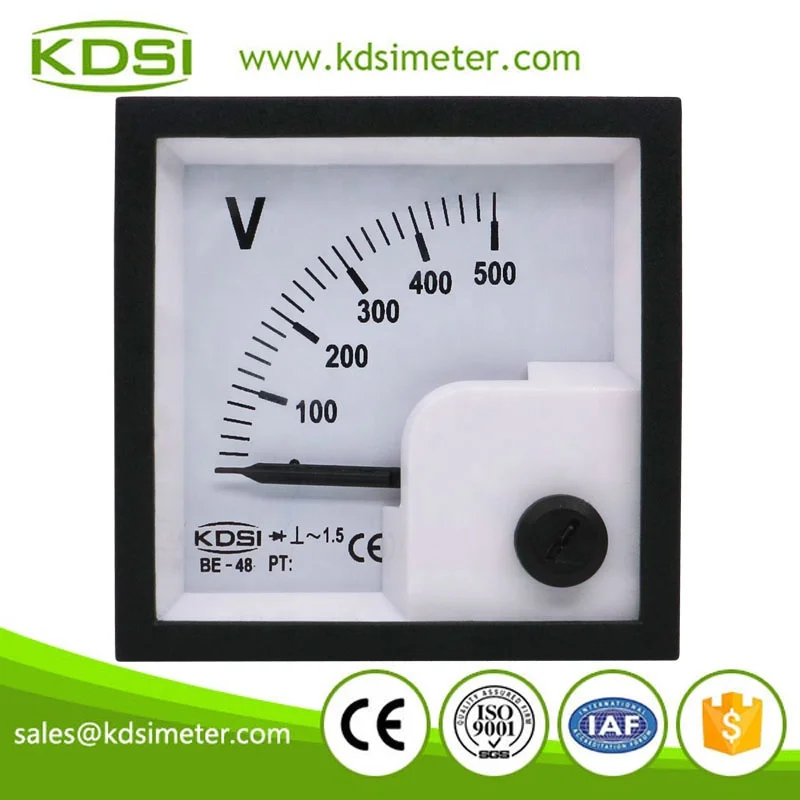 black red classic Voltmeter mini voltage meter analog vu meter