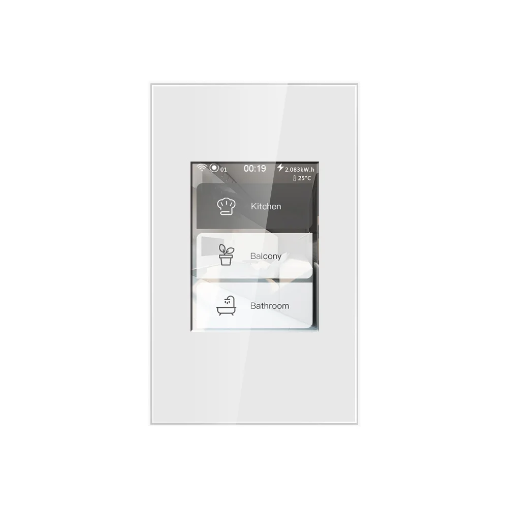 EU/US L8 LCD touch screen wifi wireless smart switch 5 model in one support Apple homekit TUYA&Smart life app