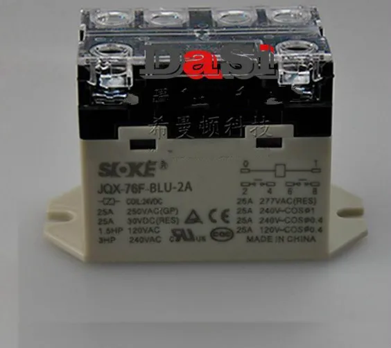 Реле Новый оригинальный JQX-76F-TU-2A 24VDC