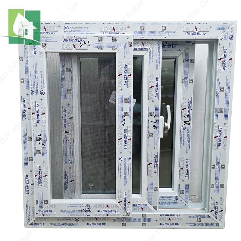High Quality Foshan Factory Cheap Price Grill Design PVC Sliding Arch Top Window
