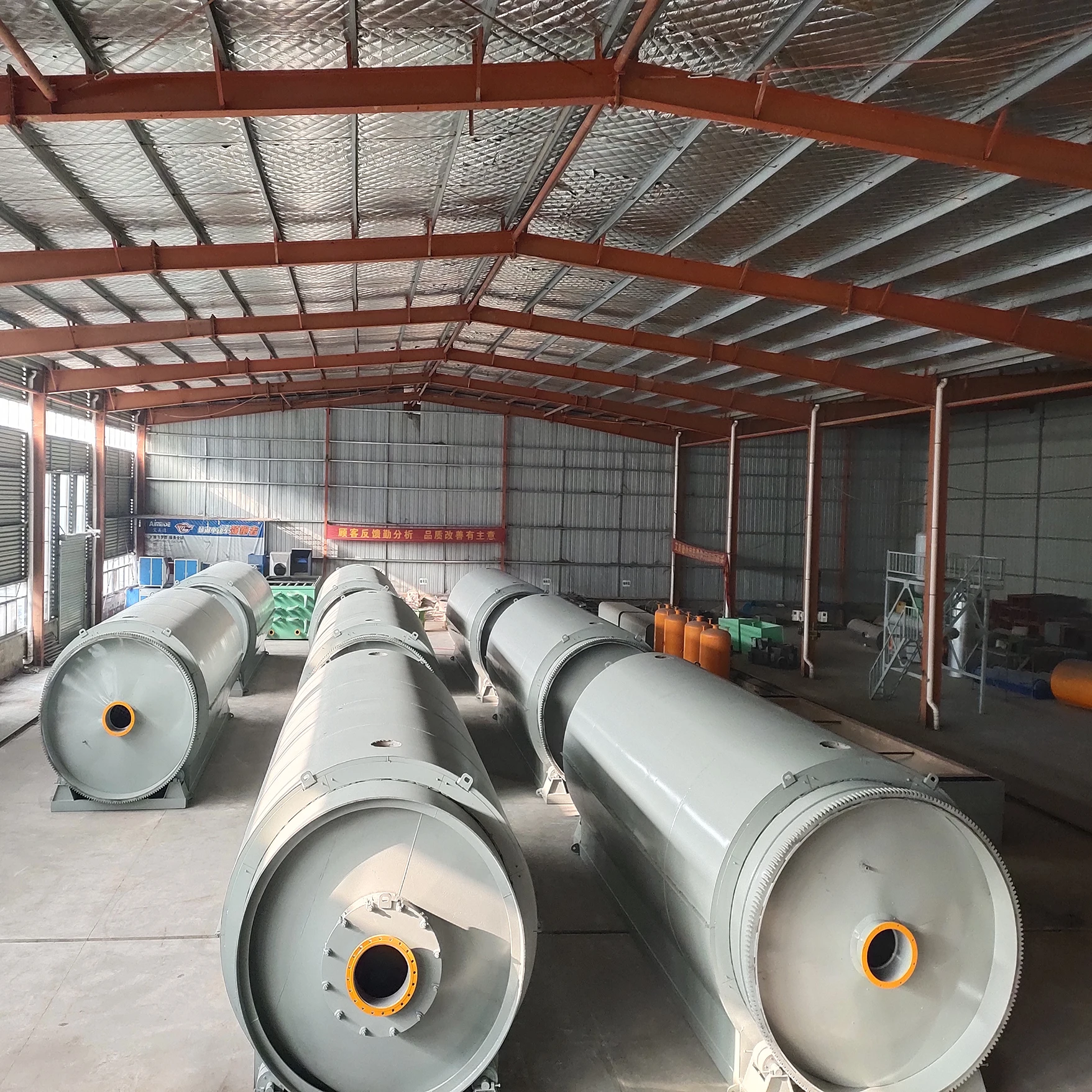 Zhongming city garbage Crude oil pyrolysis plant waste plastic tyre recycle  plant