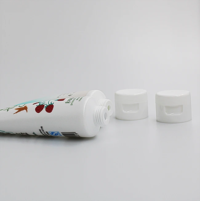 Custom 30ml white small squeeze tube glossy empty tubes with flip top cap for hand sanitzer packaging tube