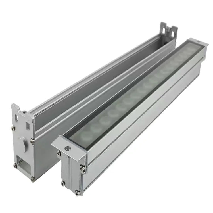 High Quality Aluminum Material Warm White RGBW 12/18/24W Inground Recessed Linear Light