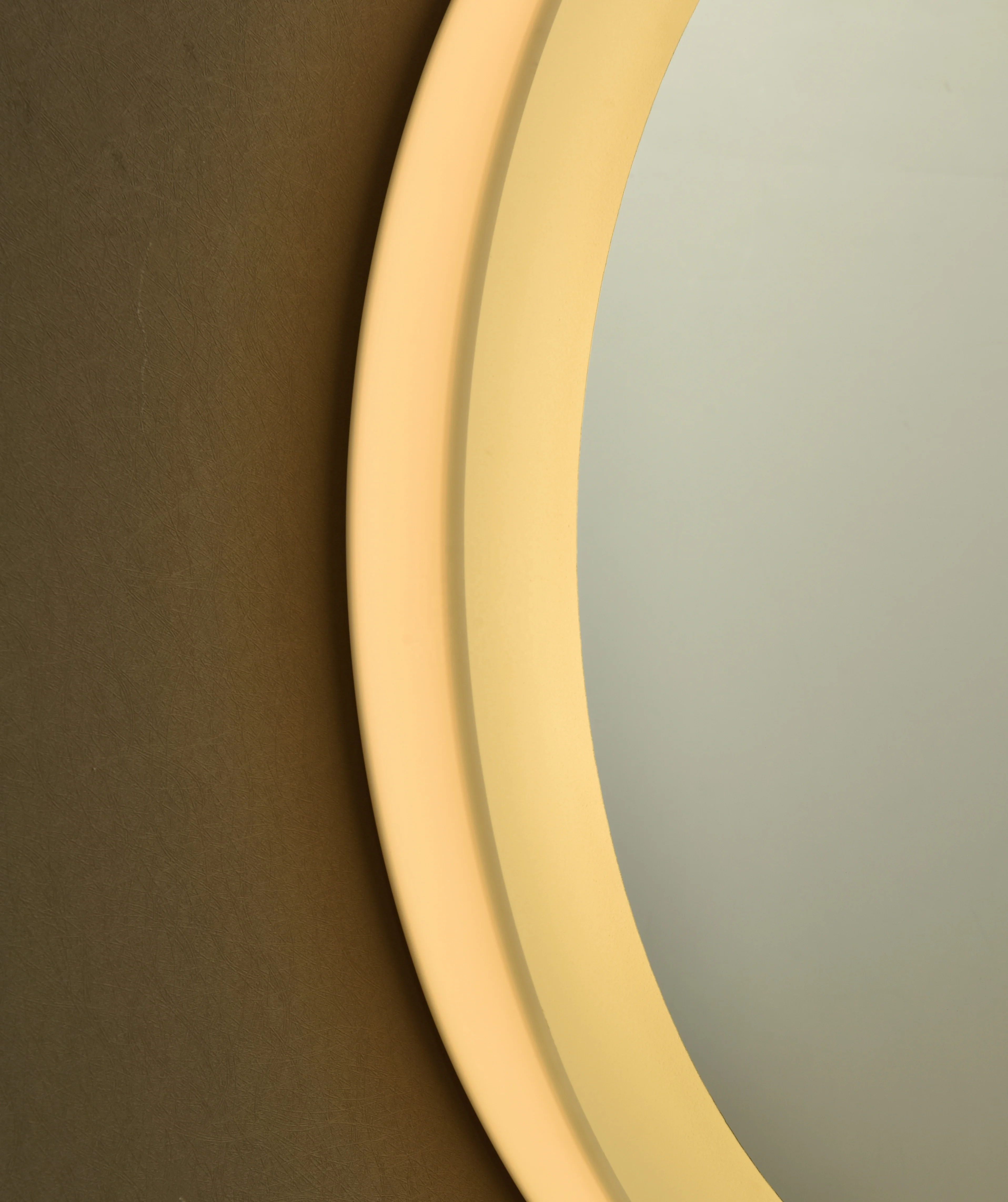 Round Wall Mounted Color Change Bedroom Waterproof Bathroom Led Mirror Smart With Time Display