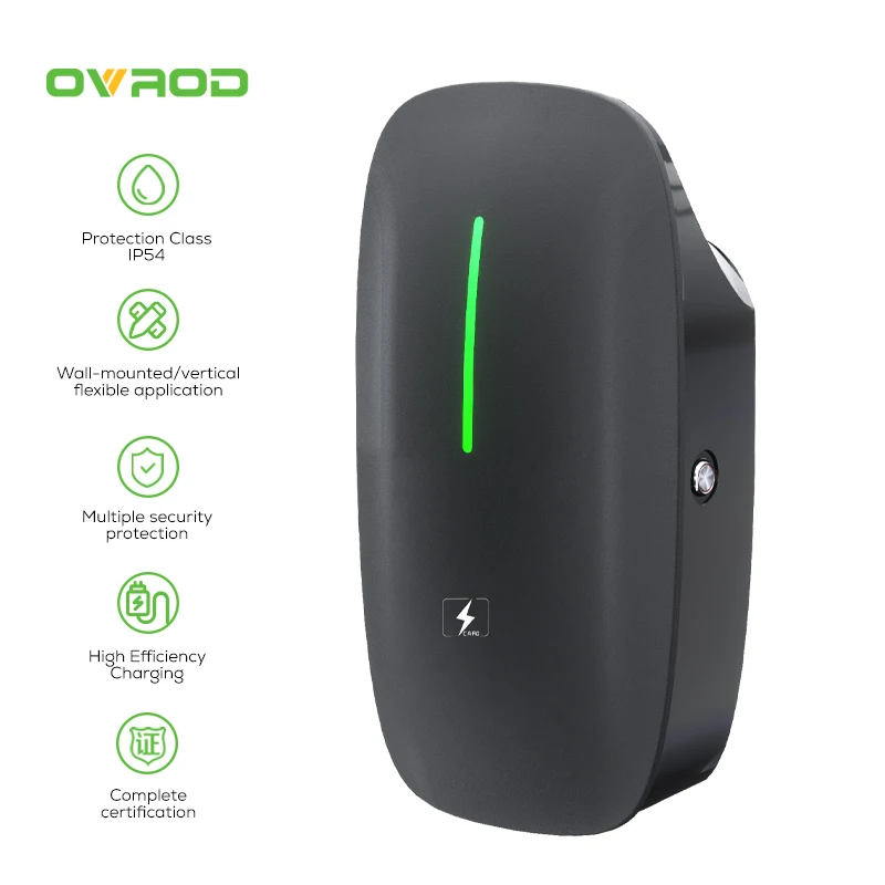 Ovrod Vehicle 7 Kw Outdoor Ev Charger Wallbox 11Kw 22Kw Charging Station For Electric Cars Car Charger Fast Charging