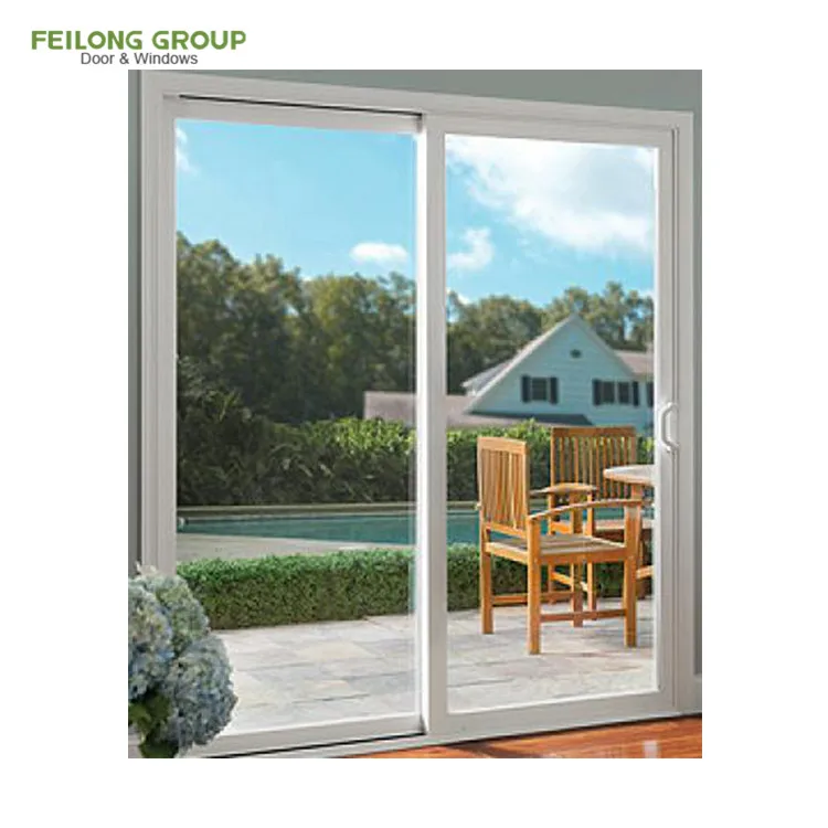 chinese exterior aluminium sliding patio French glass door price list pictures in ghana