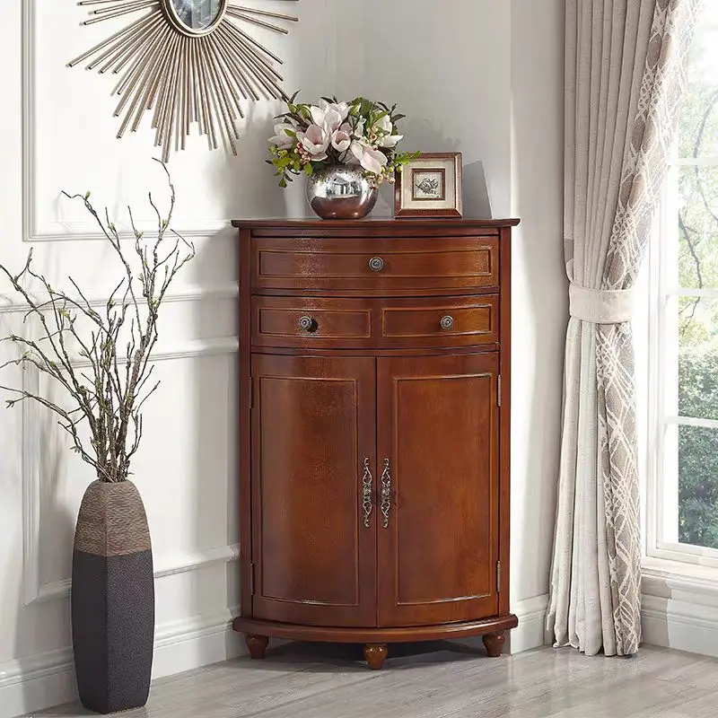 Newest Modern Design Corner Wood Cabinet Home Furniture