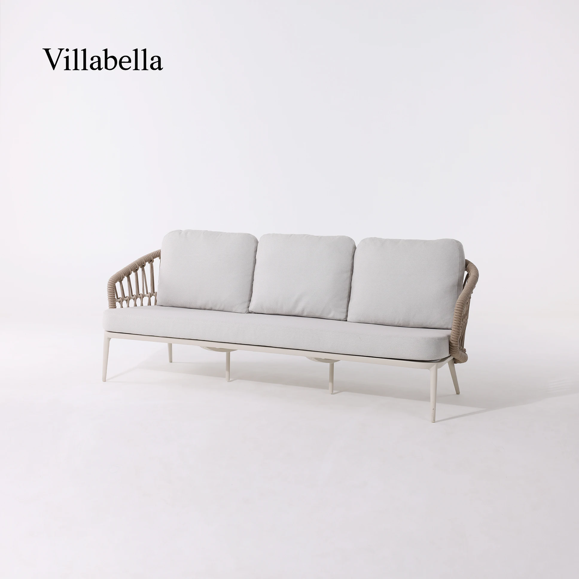 Luxury Hotel Outdoor Furniture Rope Sofa Aluminum Terrace Furniture Patio Sofa Modern Garden Furniture Sofa