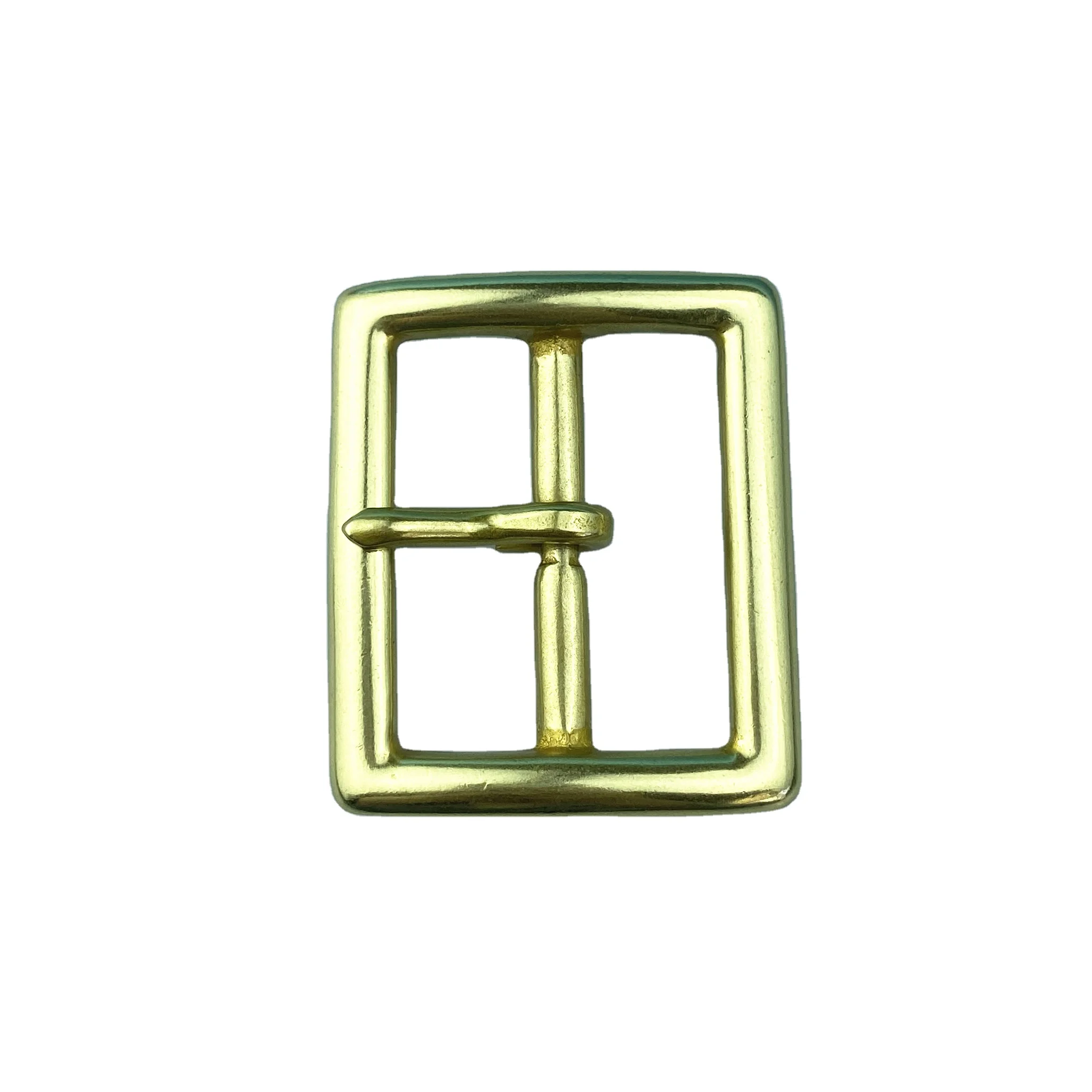 Hot selling 45MM SOLID BRASS  belt buckle center bar  buckle For Men custom brass metal buckle