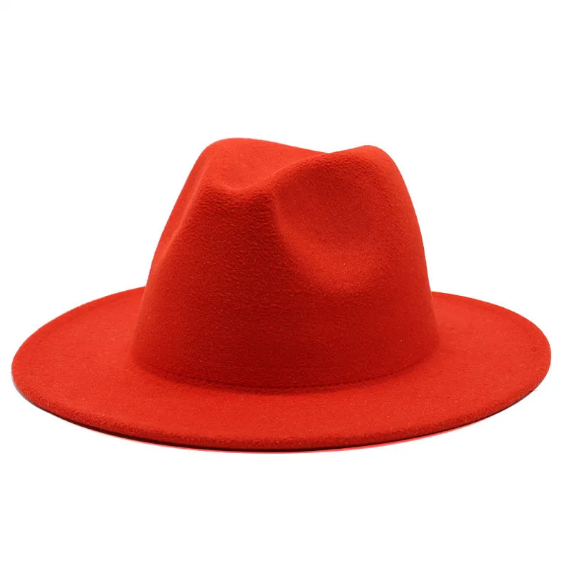 Custom High Quality Wide Brim Panama Fedora Hats Women Wholesale 2022 Wool Felt Classic Party Fedora Hats Men