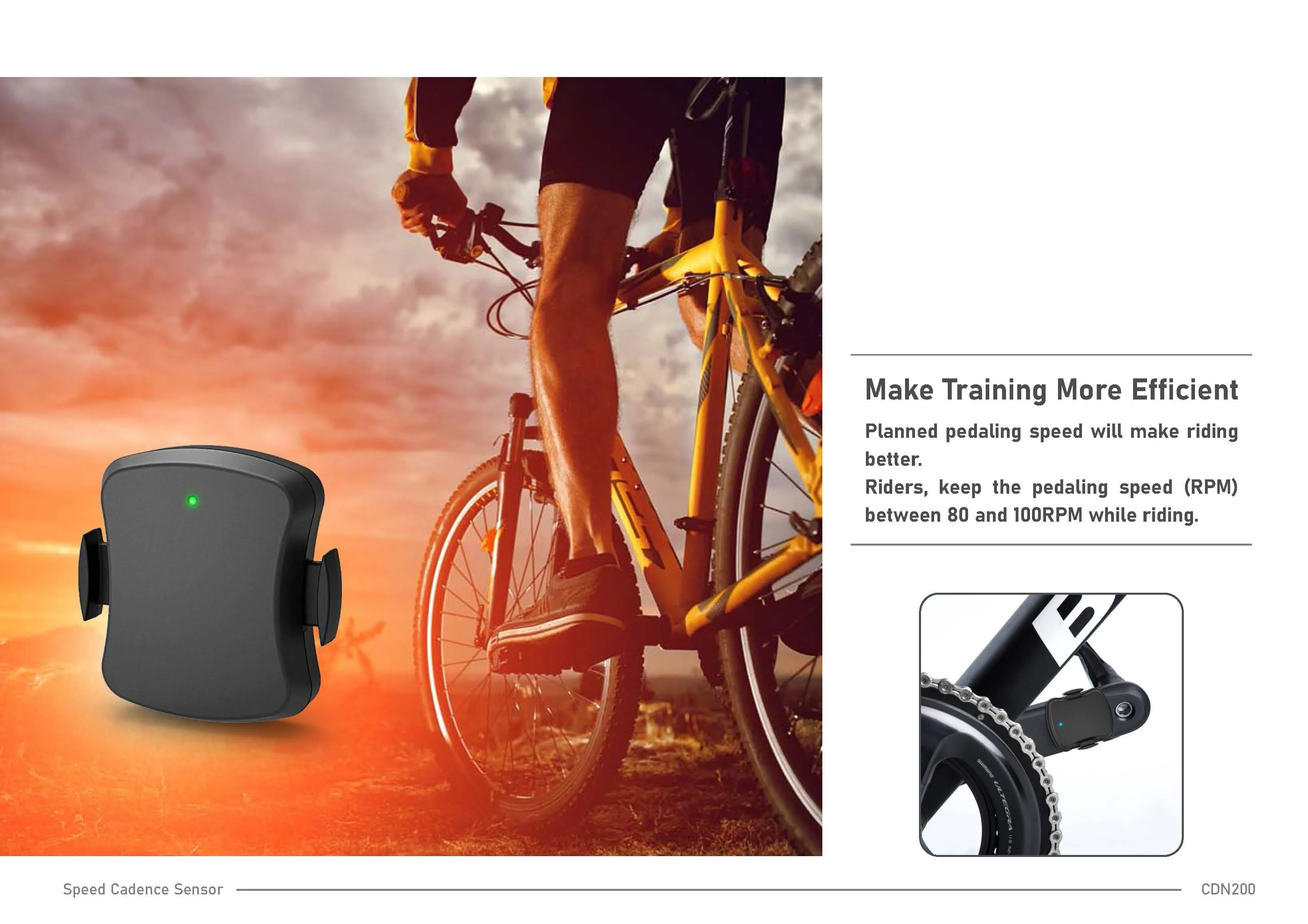  Wireless Cycling ANT+ Dual Mode for Wahoo Zwift Bicycle And Bike Speed Cadence