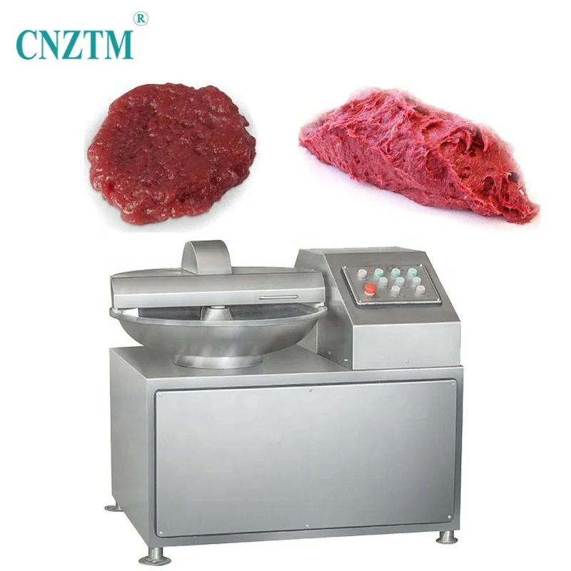 Electric Port Chicken Small Sausage Cutter Bowl Cutting Machinery 20L 3000 Rpm Stainless Steel Slient Fish Bowl Cutter