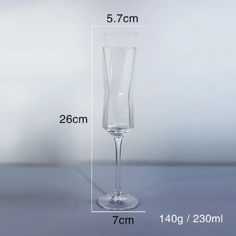 Irregular Blue Wine Glass for Distinctive Style and Sophistication