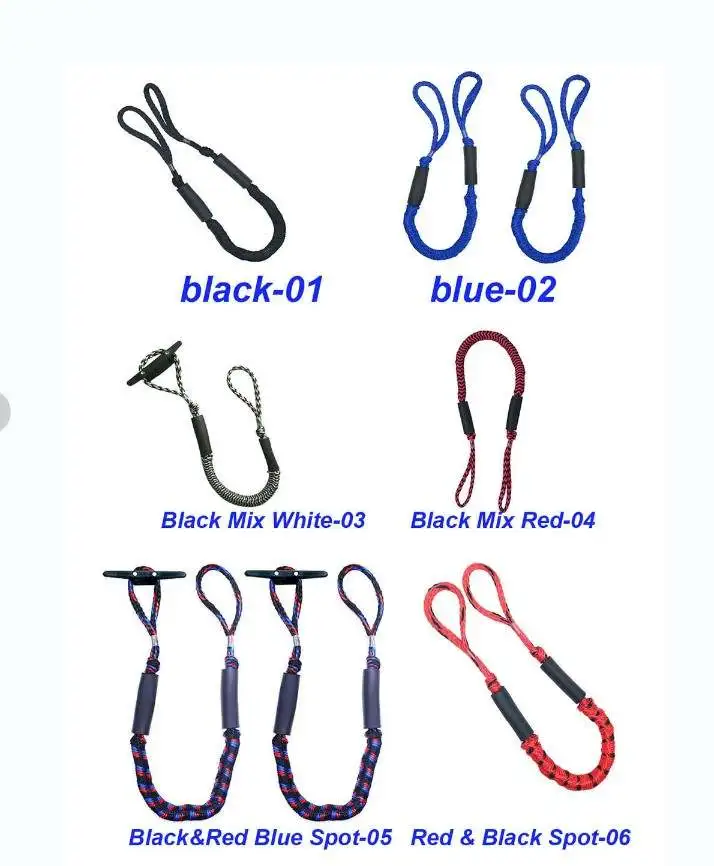 Bungee Dock Line Mooring Rope  Bungee Dock Line, Mooring Rope for Boats, Multiple Size Options Available