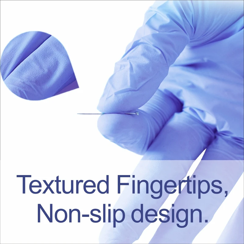 Disposable Nitrile Gloves Blue Free Powder Latex Free 3.5g for Food Contanct Baking Cooking gloves Waterproof Safety Gloves