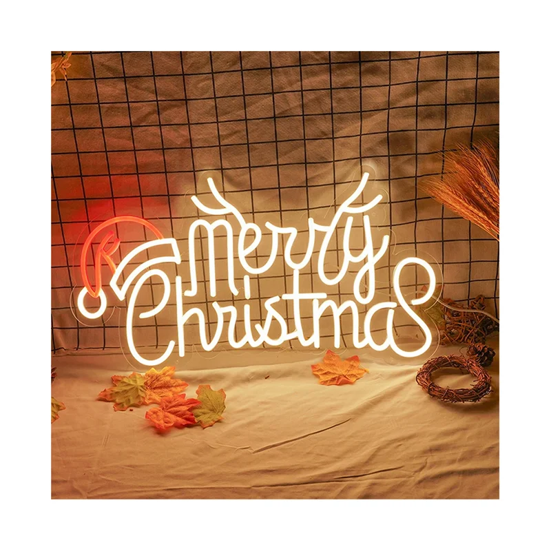 Drop Shipping Wall-mounted Custom Neon Sign Letters Led Neon Sign Light Marry Christmas neon light