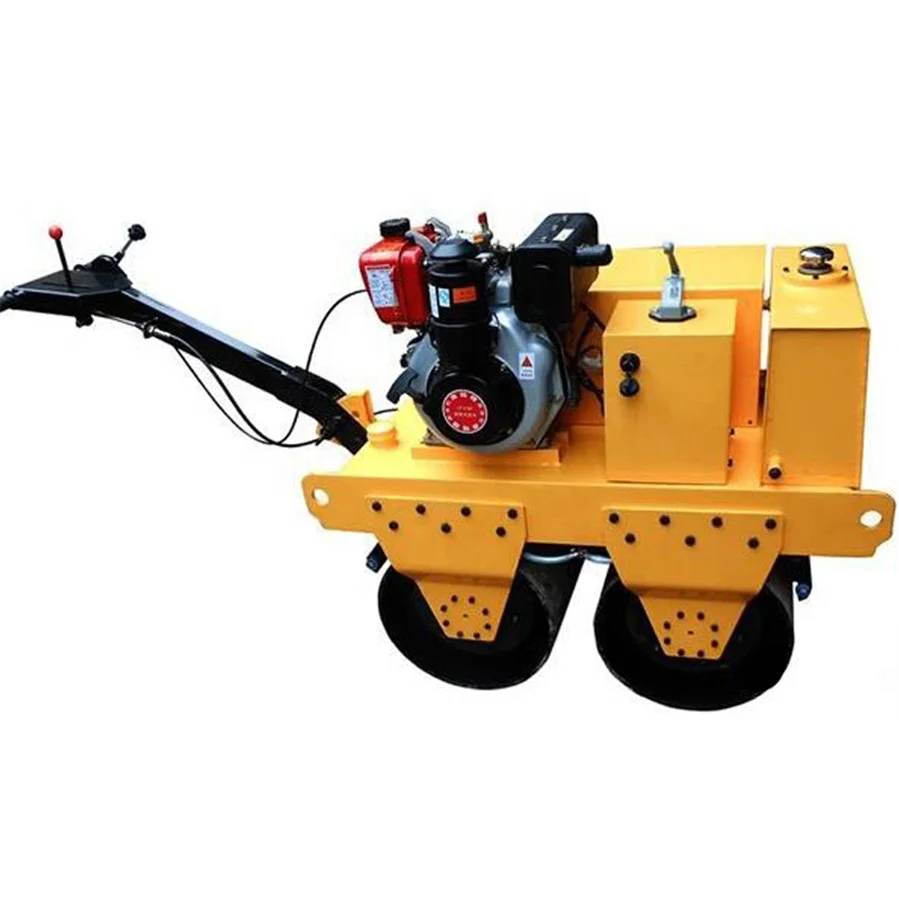 Cheap Small Mini Medium Specification Two Smooth Walk Behind Wheel Dirt Sit On Vibrating Drum Road Roller Machines Manufacturers