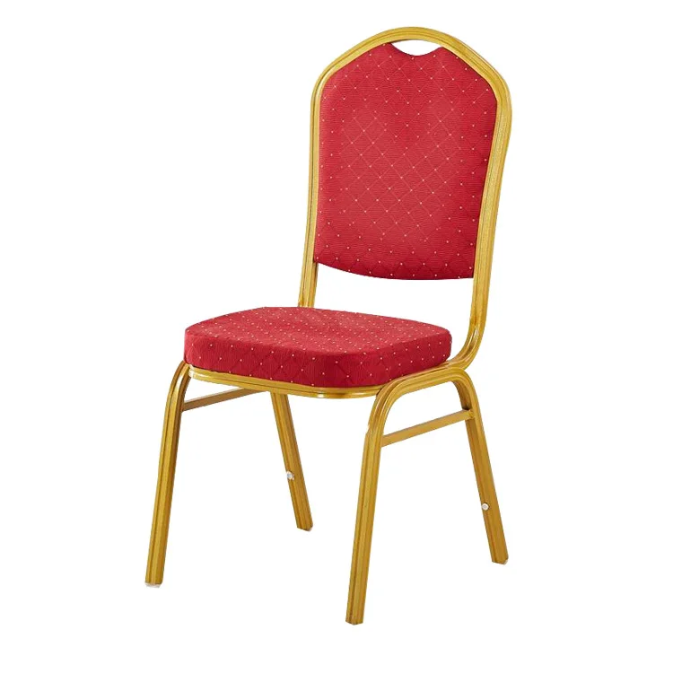 Wholesale Party Banquet Din Chair Gold Furniture Hall  Hotel Chair Stackable Wedding Banquet
