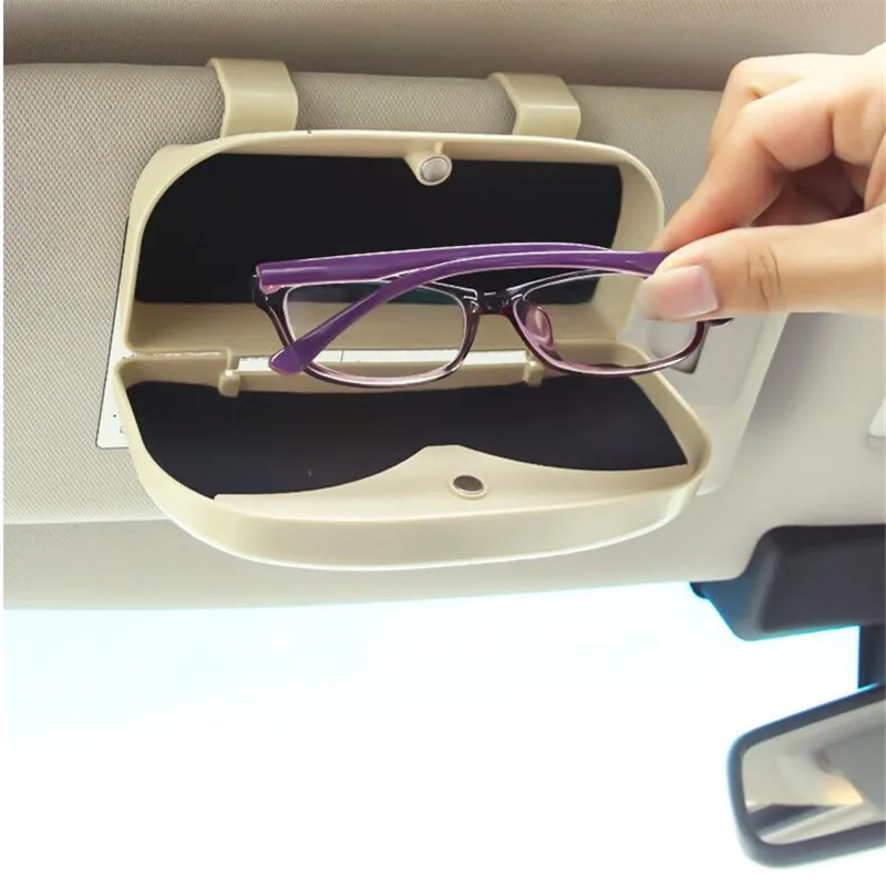 Glasses Holder Magnetic Car Sun Visor Glasses Case Organizer Storage Box Car Holder For Glasses