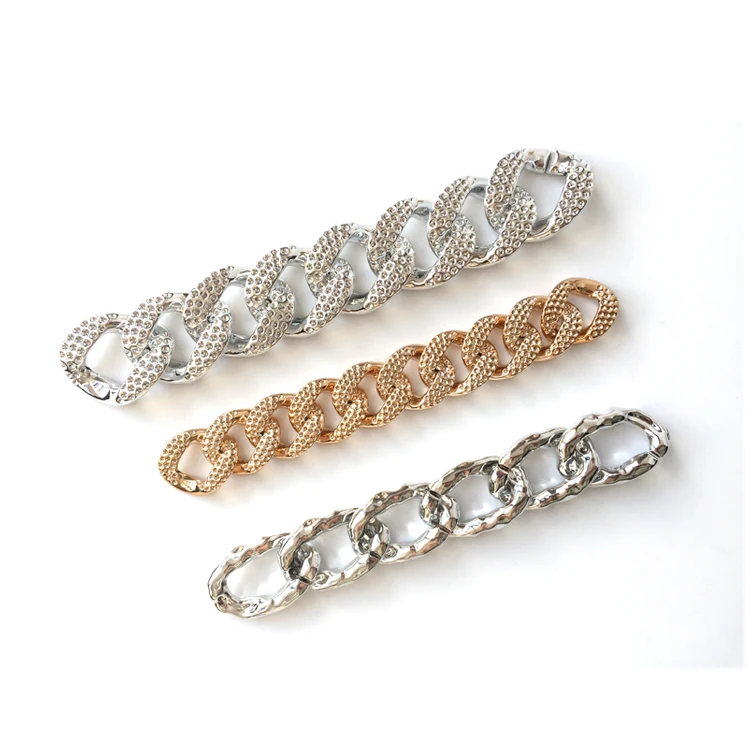  New Product Fashion Retro Handbag Accessories Recycled Material Acrylic Resin Chains
