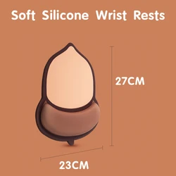 New trends mouse pad for gaming acorn-shaped silica gel computer accessories game mouse pads xxl