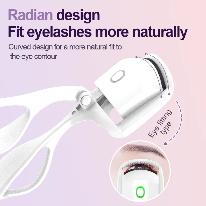 New Portable Electric Eyelash Curler Heated Combs Eye Lash Longlasting Eyelashes Curl Thermal Eyelash Curler Makeup Accessories