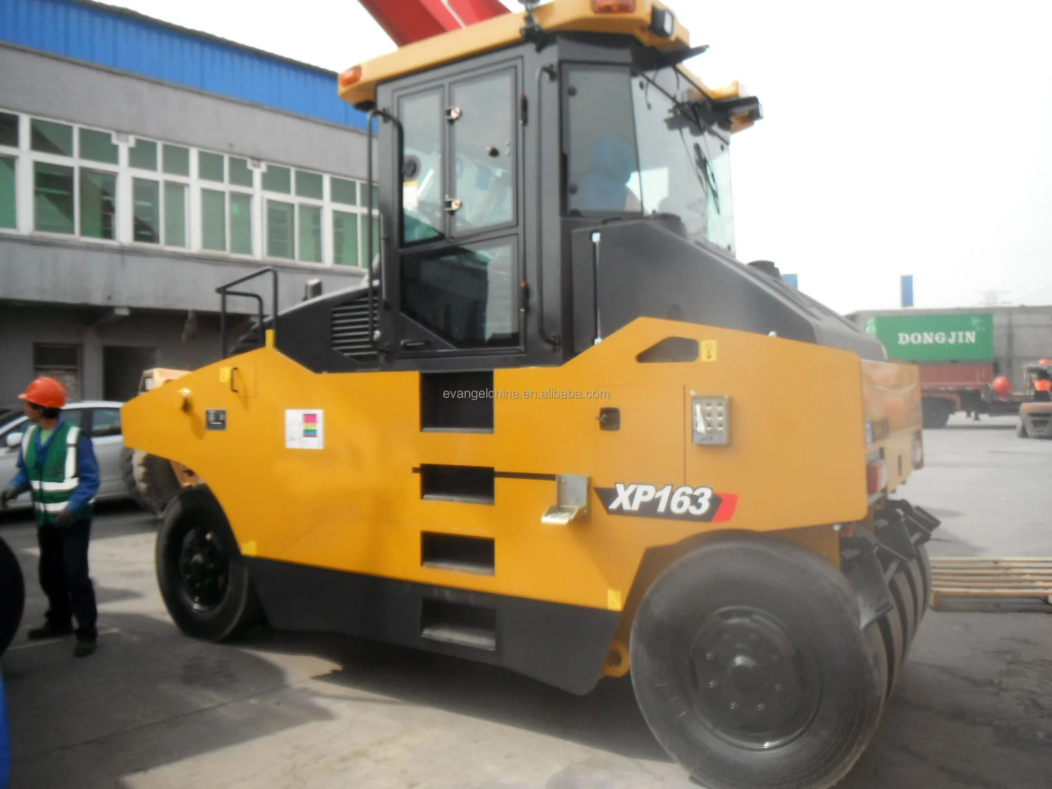 16 Ton Pneumatic Tired Roller Tire Names Road Construction Equipment and Tools Machinery XP163
