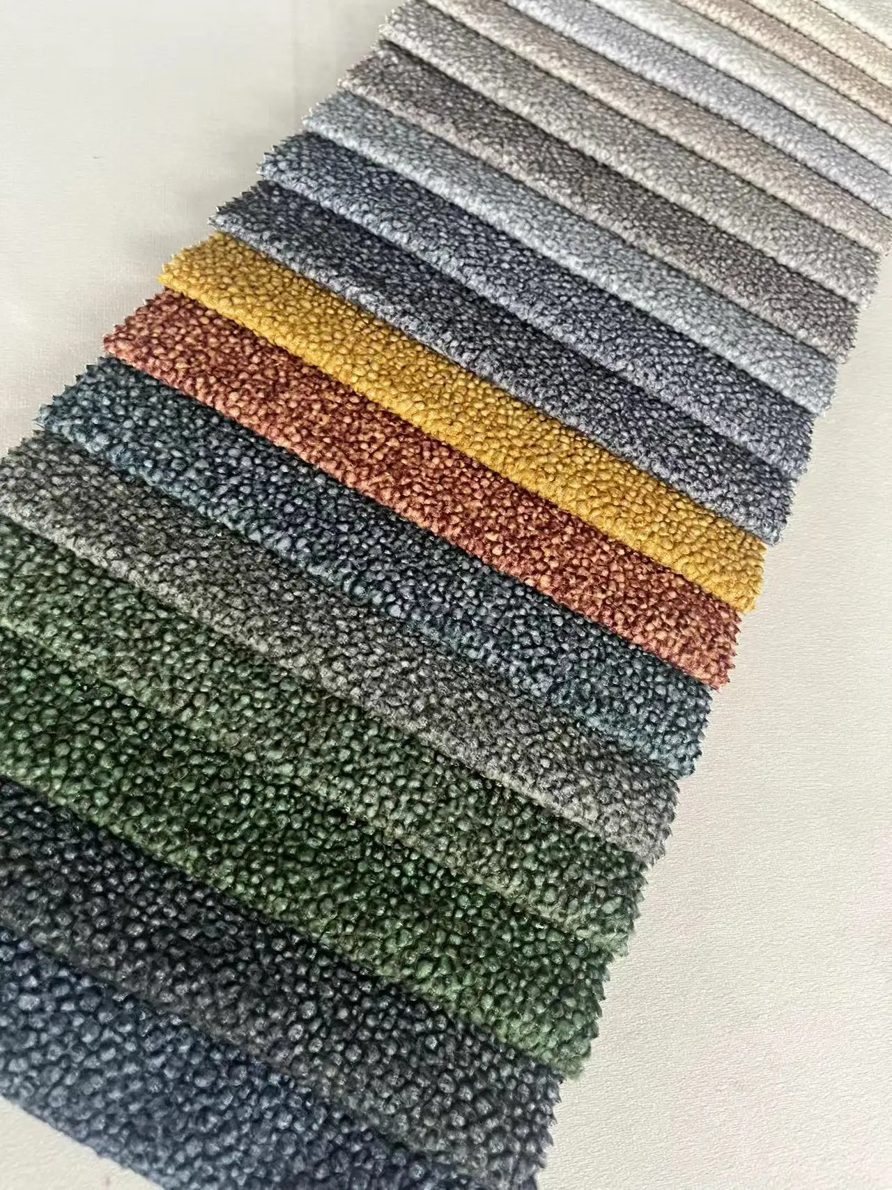 Zhejiang High Quality of Great Design 100%polyester Sofa Fabric Boucle Home Textile Fabric for Sofa Sofa Textiles for Home Dec