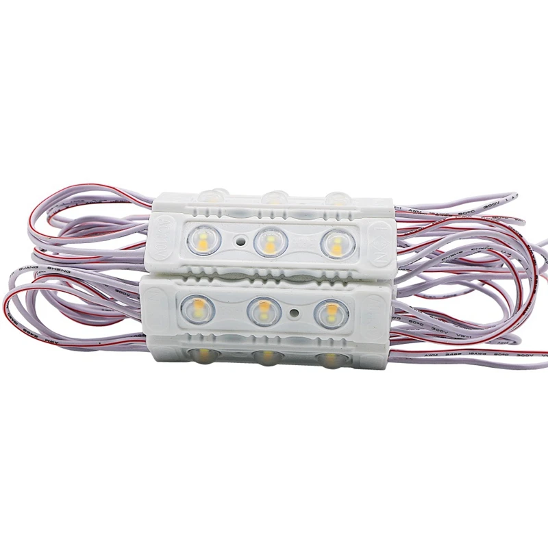 
SMD 3030 110V 220V High Power Advertising Lights 2 in 1 Dual White LED Module Light Waterproof 