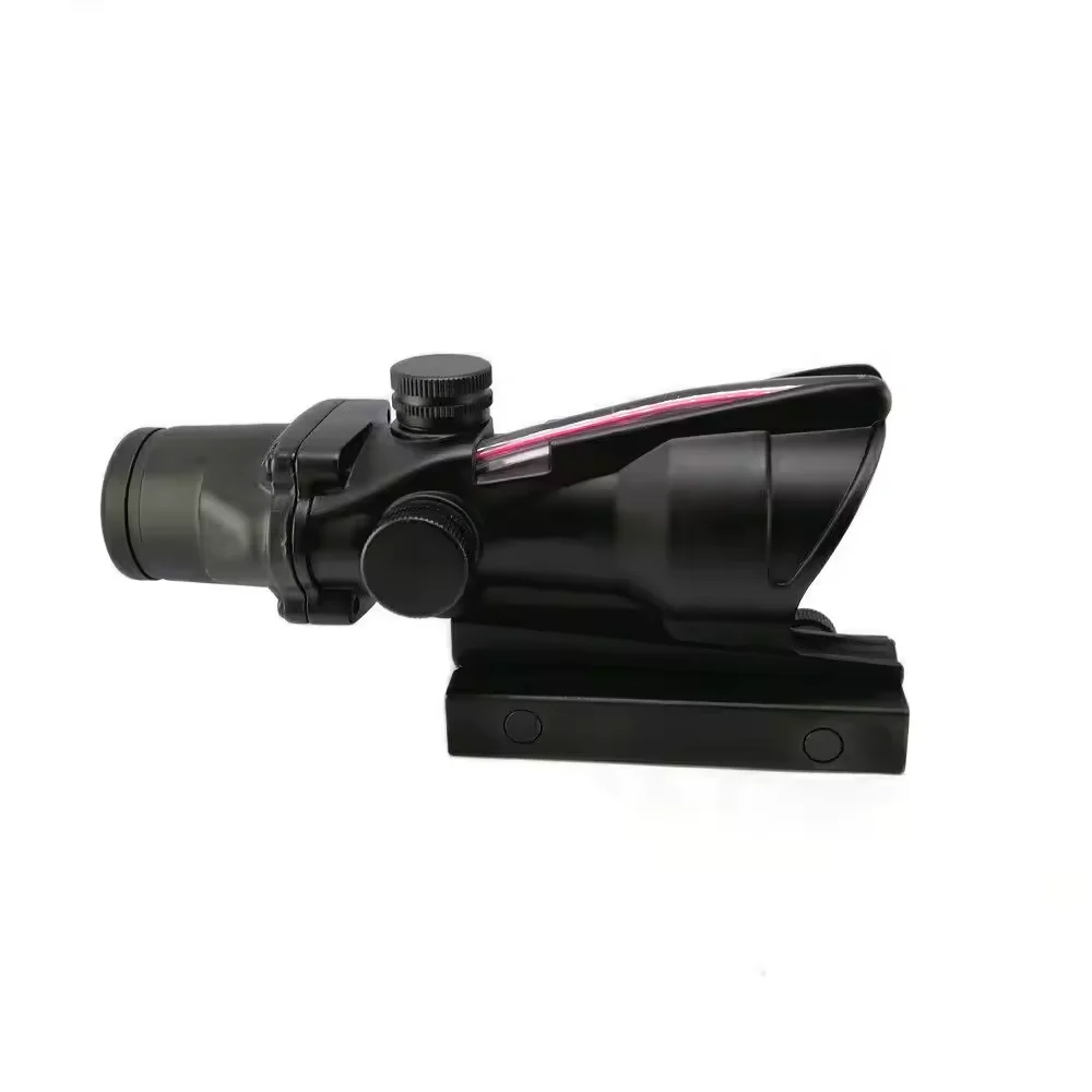 WSY scope ACOG 4x32 настоящая волоконная оптика красный зеленый шеврон с подсветкой стеклянный вытравленный оптический прицел