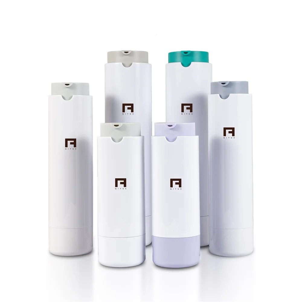 airless lotion bottle 50ml 30ml 100ml color skincare plastic bottles refillable airless skincare packaging