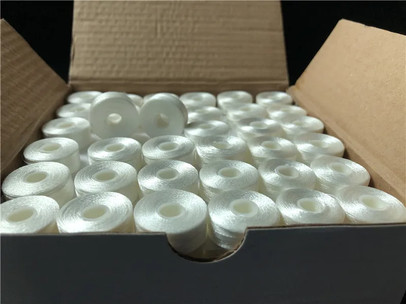 Предварительно намотанные катушки для вышивки катушка из 100% полиэстера нить