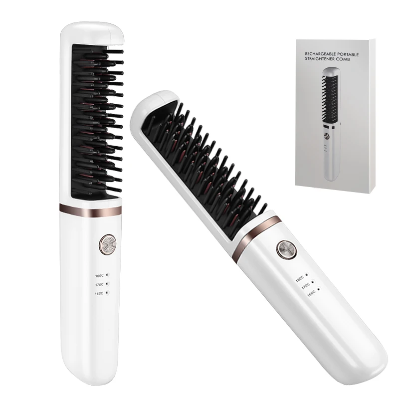 Hot Electric Comb One Step Hair Dryer Fast Straightener Brush