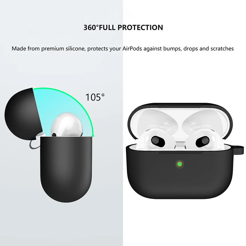 Оптовая продажа, силиконовый чехол для Airpods Pro 3, чехол для Gen 3 Airpods, чехол для Airpods 3