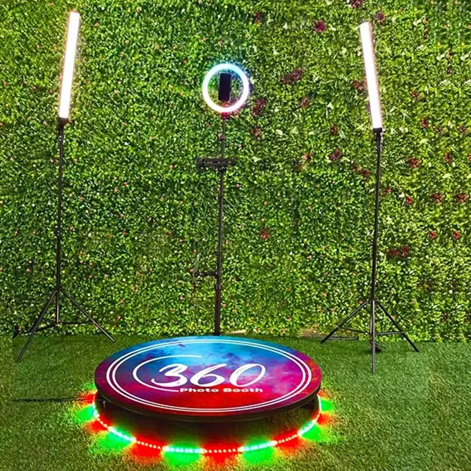 2024 Высококачественная 360 фотобудка новая платформа для спиннера бизнес-каркаса Пара