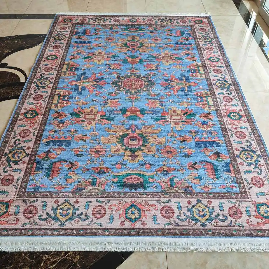Wholesale 3D Printed Persian custom Living Room Bedroom Rugs Large Persion Turkish oriental carpets With fringe
