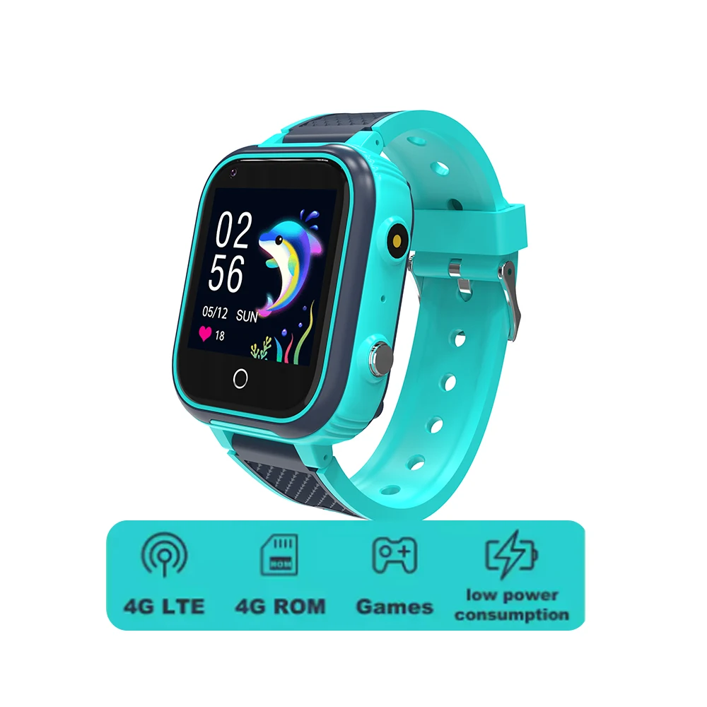 Puzzle game kids smart watch 4G SIM card video call voice chat camera SOS smartwatches GPS tracker children watch new LT21