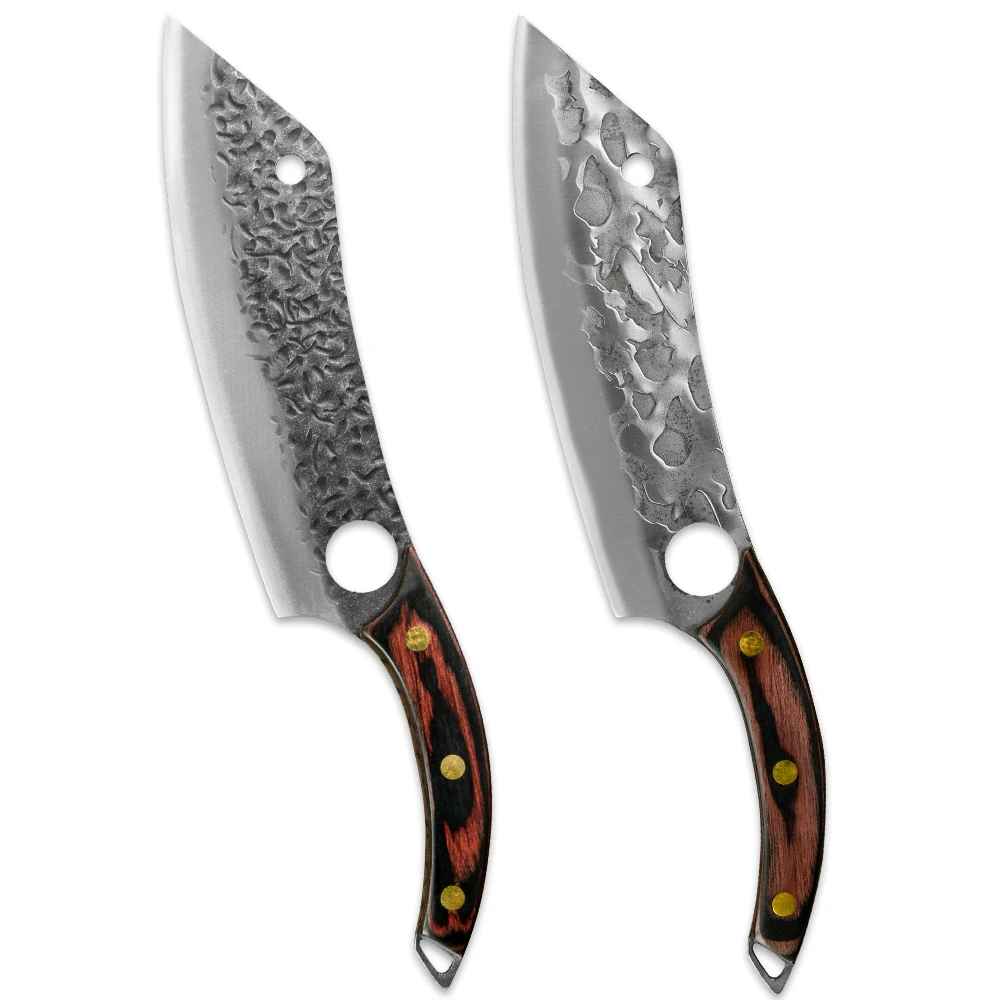 Xingye Oem High Quality Kitchen Stainless Steel Forged Wooden Handle Slaughter 8 Inch Chef Brisket Slicing Knife