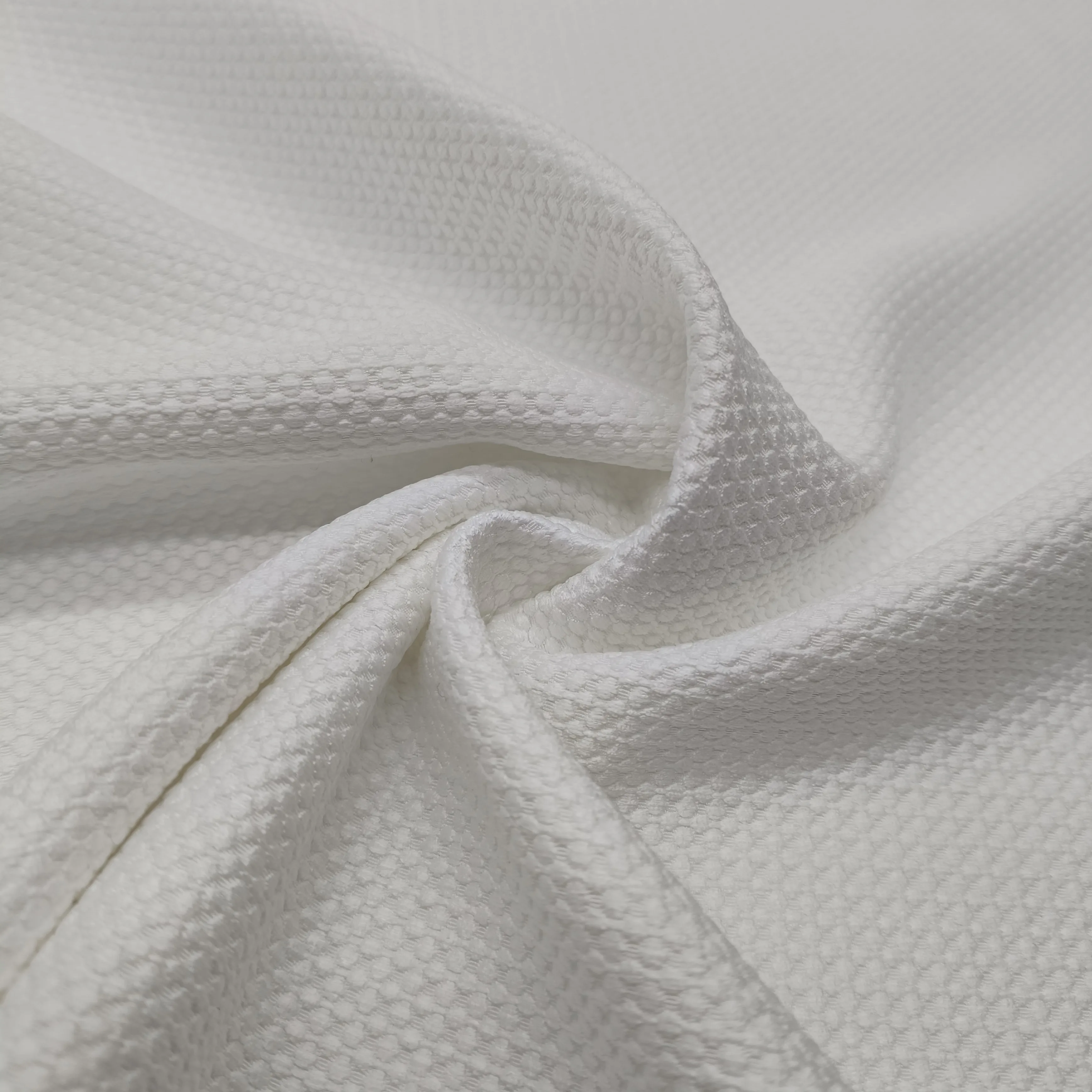 100% polyester white jacquard sofa fabric furniture upholstery fabric in stock