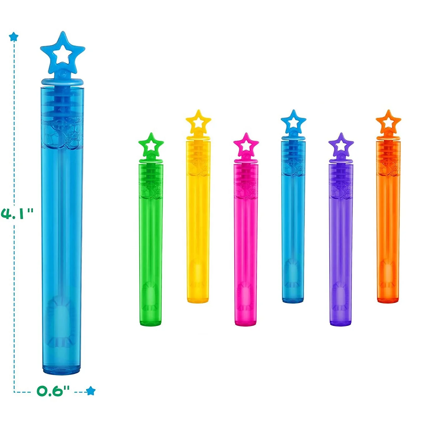 HOT Mini bubble wand Magical Bubble kids bubbles toys with Circle Star colorful handle