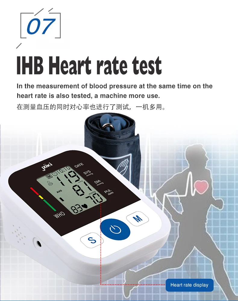 Adjustable Medical-Grade Cuffs Large for Efficiently Monitoring Abnormal Hypertention High Blood Pressure Stiffer Blood Vessels