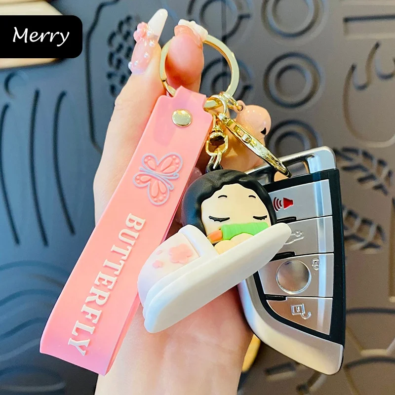 Verified Keychain Manufacturer Wholesale Transparent Acrylic Material Sword Anime Acrylic Demon Slayer Keychain