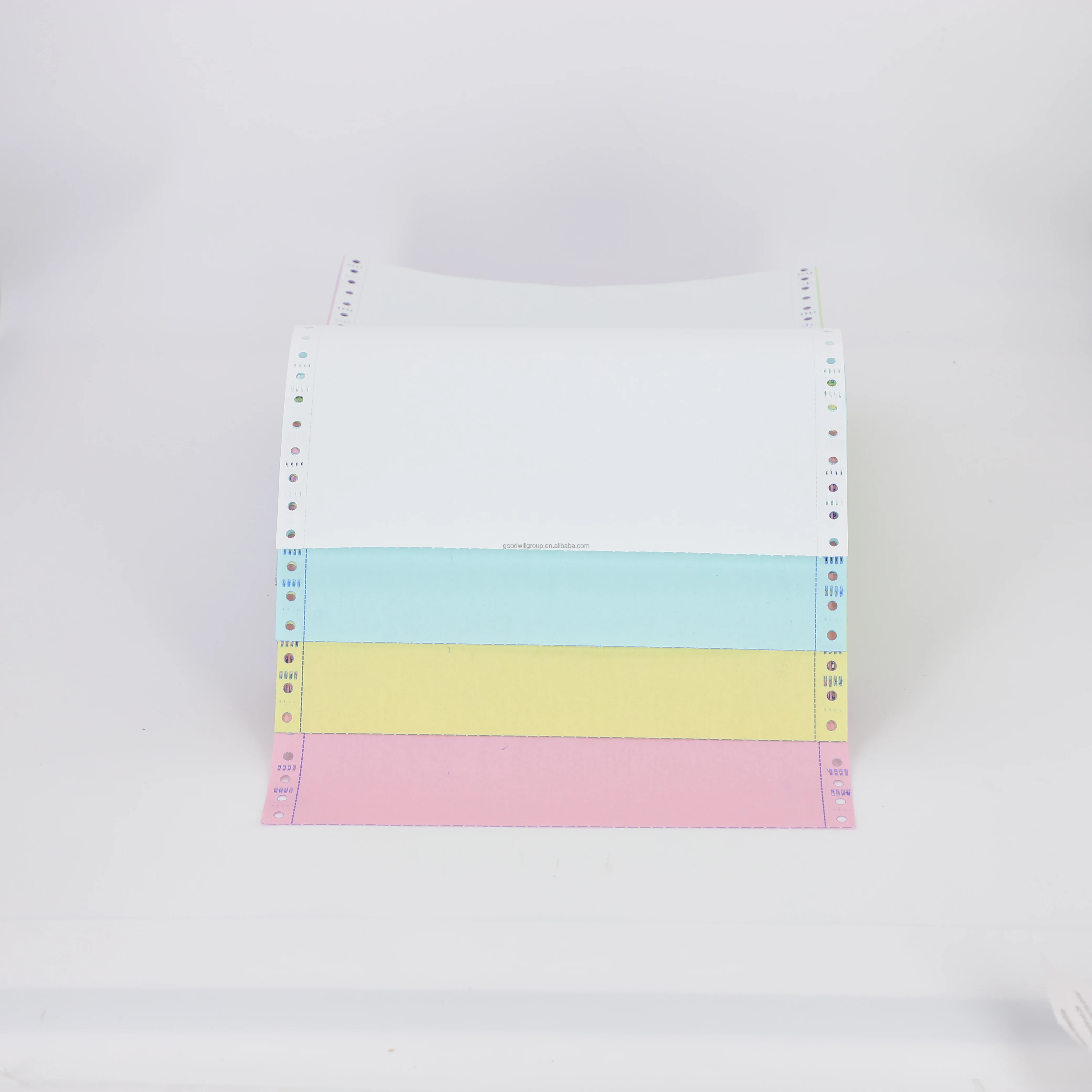 High Smoothness and Whiteness Carbonless Paper (CB/CFB/CF) with Blue/Black Image Roll