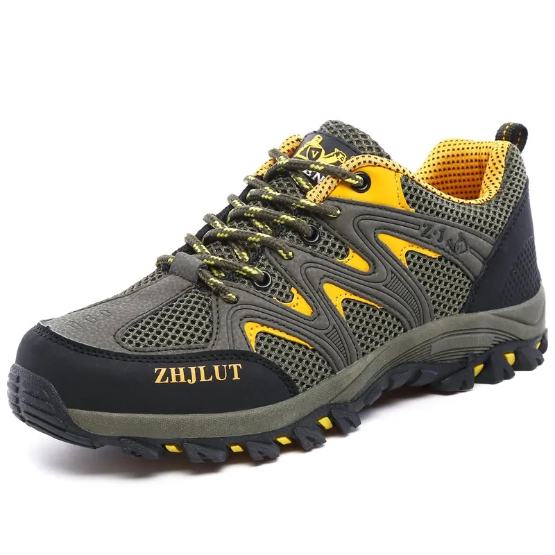 
2019 Wholesale Unisex Sports Sneakers Mesh Upper Outdoor Activity Men Waterproof Hiking Shoes 