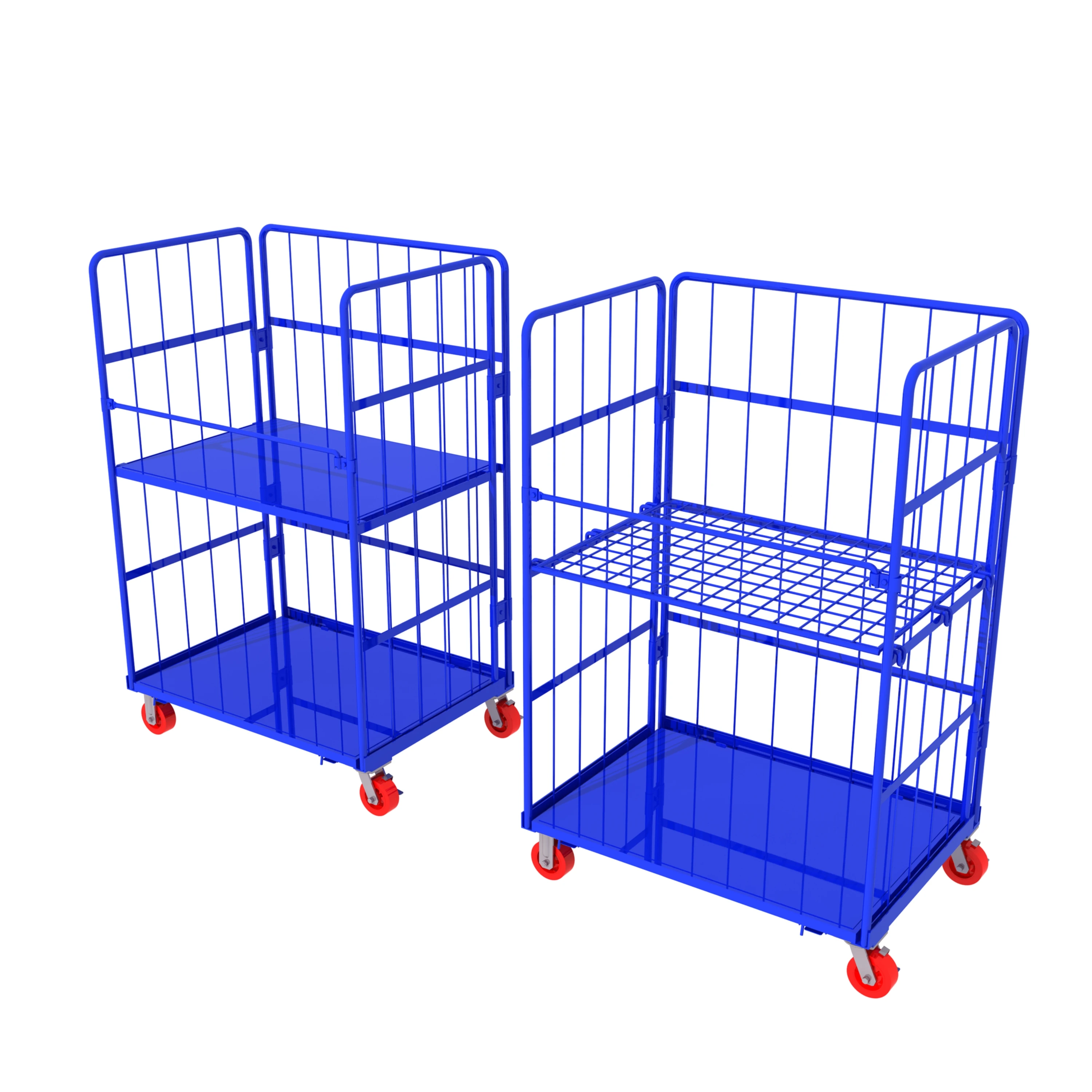 Логистическая тележка из проволочной сетки, тележка для клетки