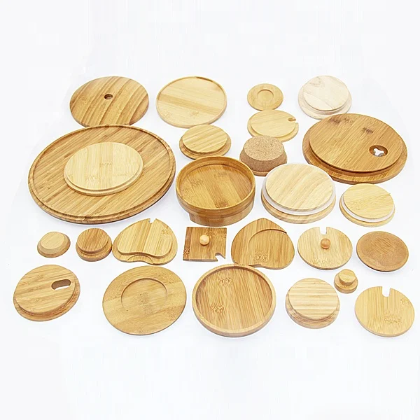 Индивидуальная стеклянная канистра для чая конфет Деревянные крышки с силиконовым уплотнением янтарная древесина прозрачная банка деревянная крышка