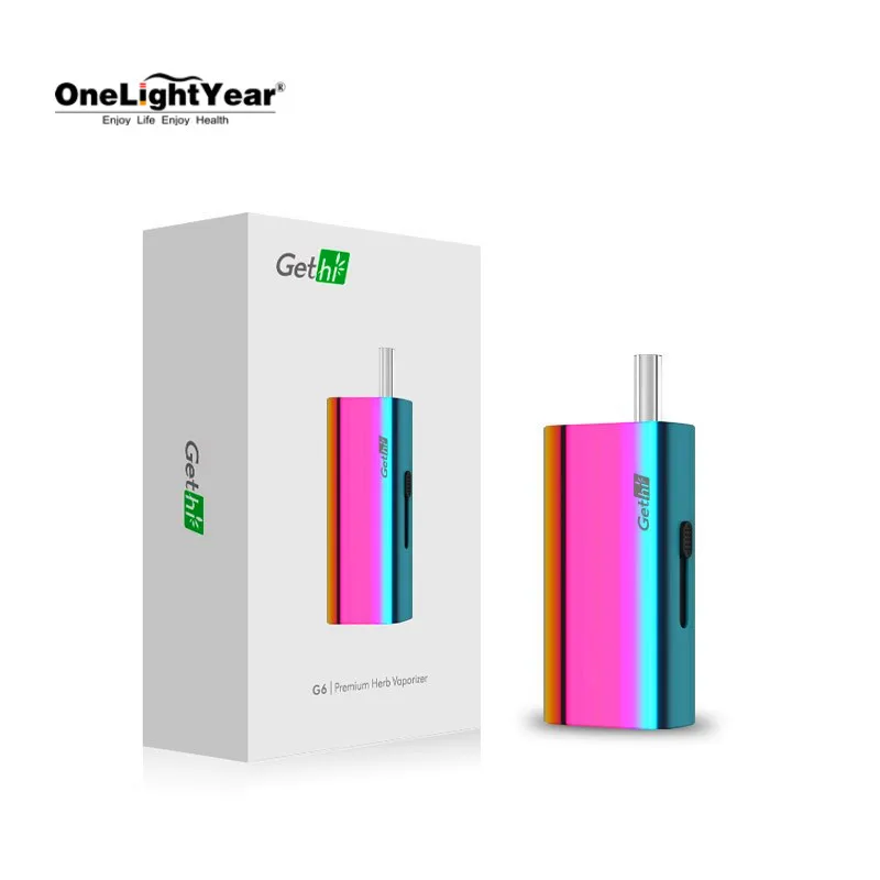 Mini dry herb vape pen 3D Ceramic Chamber Discreet Glass Mouthpiece 1800mAh dry herb vaporizer battery Airis Gethi G6