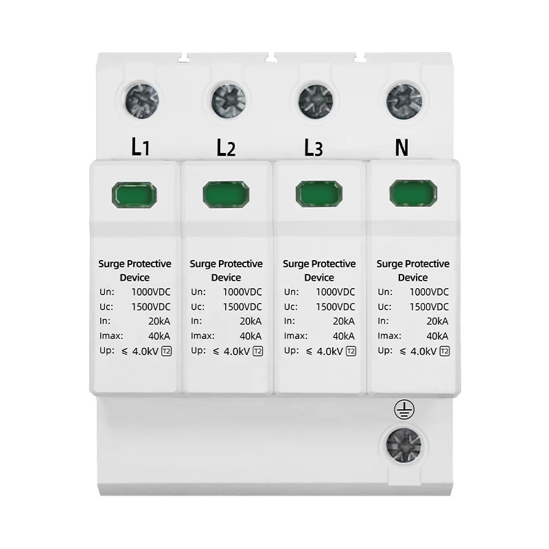 Custom OEM ODM DDSP2-PV Lightning Arrester 2P 3P SPD 12V 24V 250V 500V 20kA DC PV Surge Protective Device